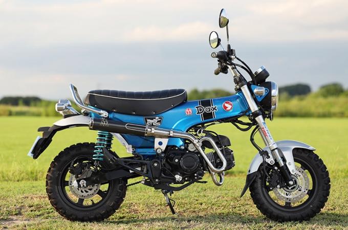HONDA Dax125(8BJ-JB06) にループエキゾーストが奏でるGoodサウンドと思わずツーリングに出かけたくなる上質な走りが気持ちイー! 凄い性能のマフラーできました。